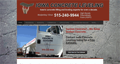 Desktop Screenshot of iowaconcreteleveling.com