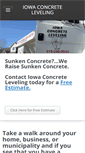 Mobile Screenshot of iowaconcreteleveling.com